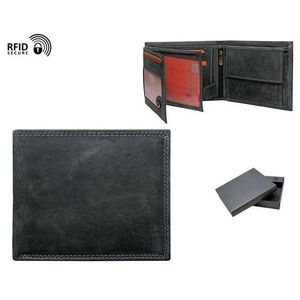 Pánská kožená peněženka - 2 barvy Barva: černá obraz