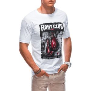 Bílé pánské tričko Fight S1861 obraz