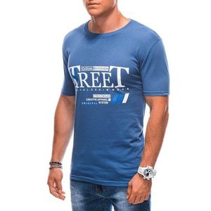 Jedinečné modré tričko s nápisem street S1894 obraz