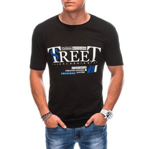 Jedinečné černé tričko s nápisem street S1894 obraz