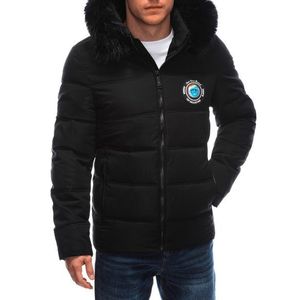Trendy zimní černá bunda C576 obraz