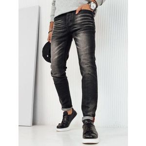 Pohodlné džíny v černé barvě obraz