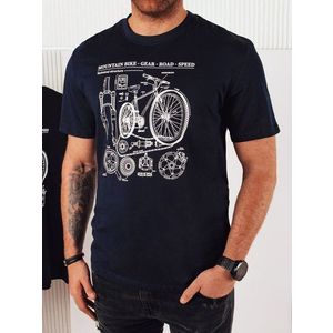 Trendy tmavě modré tričko pro cyklisty obraz