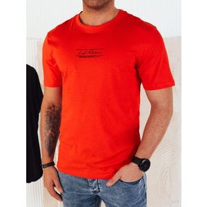 Jedinečné oranžové tričko s potiskem obraz