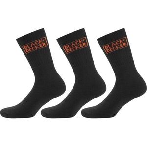 BLACK & DECKER SOCKS 3P Pracovní ponožky, černá, velikost obraz