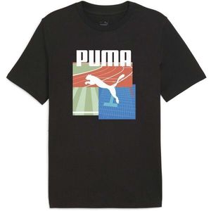 Puma GRAPHIC SUMMER SPORTS TEE Pánské triko, černá, velikost obraz