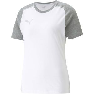 Puma TEAMCUP CASUALS TEE Dámské fotbalové triko, bílá, velikost obraz
