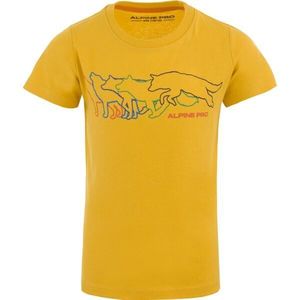 ALPINE PRO IKEFO Dětské triko, žlutá, velikost obraz