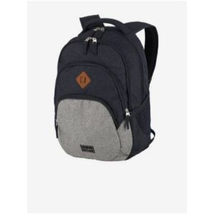 Tmavě modrý batoh Travelite Basics Backpack Melange Navy/grey obraz