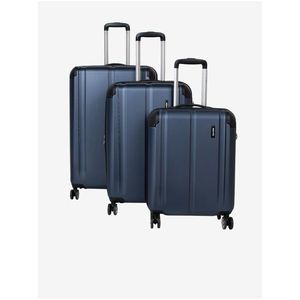 Sada cestovních kufrů Travelite City 4w S, M, L Navy – sada 3 kufrů obraz