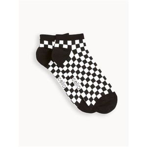 Černé pánské kostkované ponožky Celio Difundam obraz