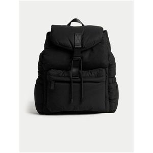Černý batoh se stahovací šňůrkou Marks & Spencer obraz