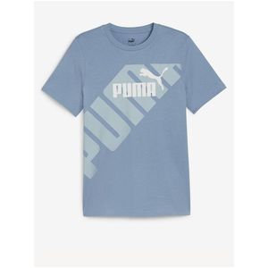 Modré pánské tričko Puma Power Graphic Tee obraz