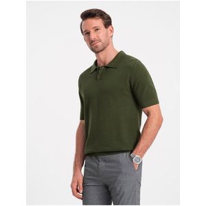 Zelené pánské polo tričko Ombre Clothing obraz