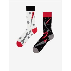 Červeno-černé dámské veselé ponožky Dedoles Kutil obraz
