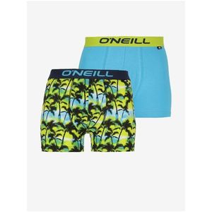 O'Neill BOXER 2-PACK Pánské boxerky Tyrkysová obraz