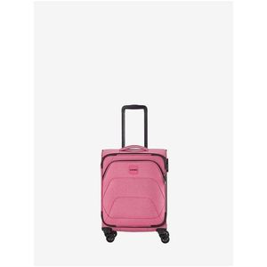Růžový dámský cestovní kufr Travelite Adria S obraz