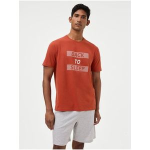 Oranžové pánské tričko Marks & Spencer obraz
