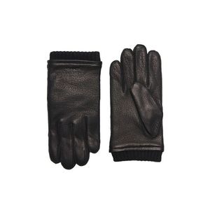 Stylové kožené rukavice - Černé obraz