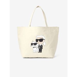 Karl Lagerfeld Ikonik 2.0 Canv Shopper taška Bílá obraz