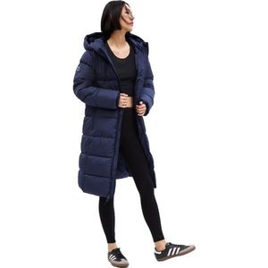 GAP MAXI LOGO Dámský prošívaný kabát, tmavě modrá, velikost obraz