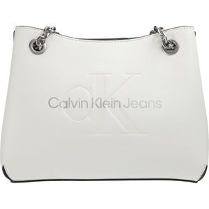 Calvin Klein SCULPTED SHOULDER BAG24 MONO Dámská kabelka, bílá, velikost obraz