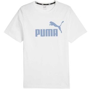Puma ESSENTIALS LOGO Pánské triko, bílá, velikost obraz