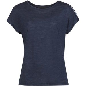 PROGRESS SAXANA Dámské merino triko s krátkým rukávem, tmavě modrá, velikost obraz