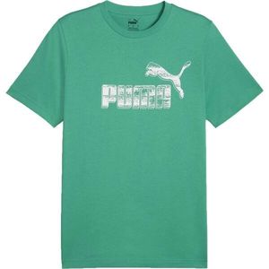 Puma GRAPHIC NO.1 LOGO TEE Pánské triko, zelená, velikost obraz