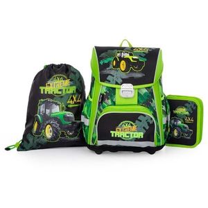 Zelený školní batoh obraz