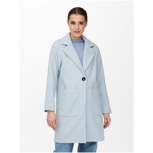 Světle modrý dámský kabát ONLY Victoria obraz