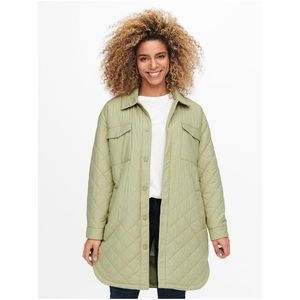 Světle zelený dámský prošívaný lehký kabát ONLY New Tanzia obraz