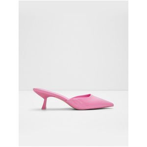 Růžové dámské pantofle na nízkém podpatku ALDO Creona obraz