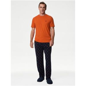 Modro-oranžové pánské pyžamo s motivem humrů Marks & Spencer obraz