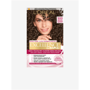 Barva na vlasy L'Oréal Paris Excellence Creme 500 Hnědá světlá obraz