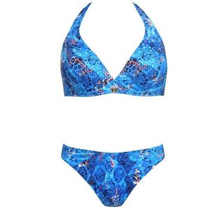 Dvoudílné plavky Self S115 Bora Bora 8 Modrá 46C | dámské plavky obraz