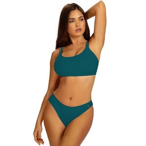 Dvoudílné plavky Self S1011 Bayamon 3 - Top Mořská zeleň 2XL | dámské plavky obraz