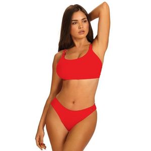 Dvoudílné plavky Self S1011 Bayamon 3 - Top Červená 38 | dámské plavky obraz