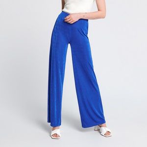 Sinsay - Kalhoty wide leg - Modrá obraz