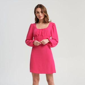 Sinsay - Mini šaty s balonovými rukávy - Růžová obraz