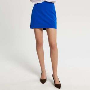 Sinsay - Mini sukně s rozparkem - Modrá obraz