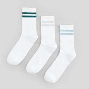 Sinsay - Sada 3 párů ponožek - Bílá obraz