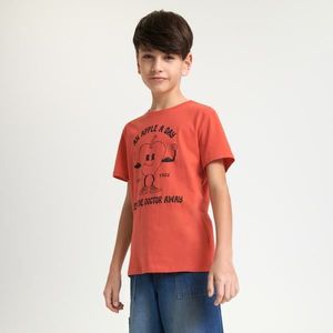 Sinsay - Tričko s krátkými rukávy a potiskem - Oranžová obraz
