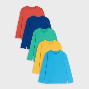 Sinsay - Sada 5 triček s dlouhými rukávy - Vícebarevná obraz