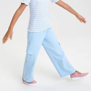 Sinsay - Kalhoty wide leg - Modrá obraz
