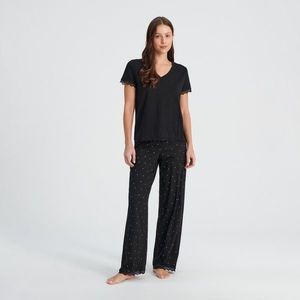 Sinsay - Dvoudílná pyžamová souprava - Černý obraz