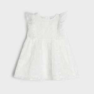 Sinsay - Krajkové šaty - Bílá obraz