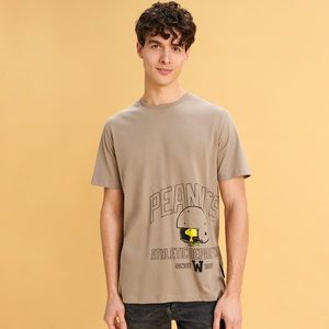Sinsay - T-Shirt mit aufdruck Snoopy - Šedá obraz
