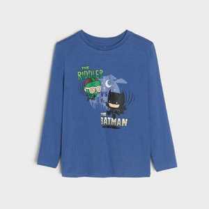 Sinsay - Tričko s dlouhými rukávy Batman - Tmavomodrá obraz