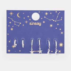 Sinsay - Sada 3 párů náušnic - Stříbrná obraz